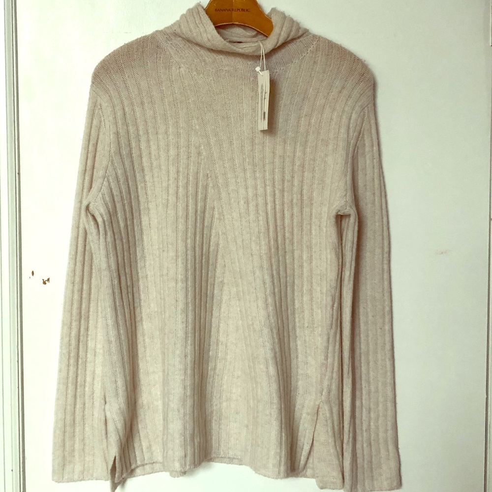 Vince cream mock turtleneck sweater